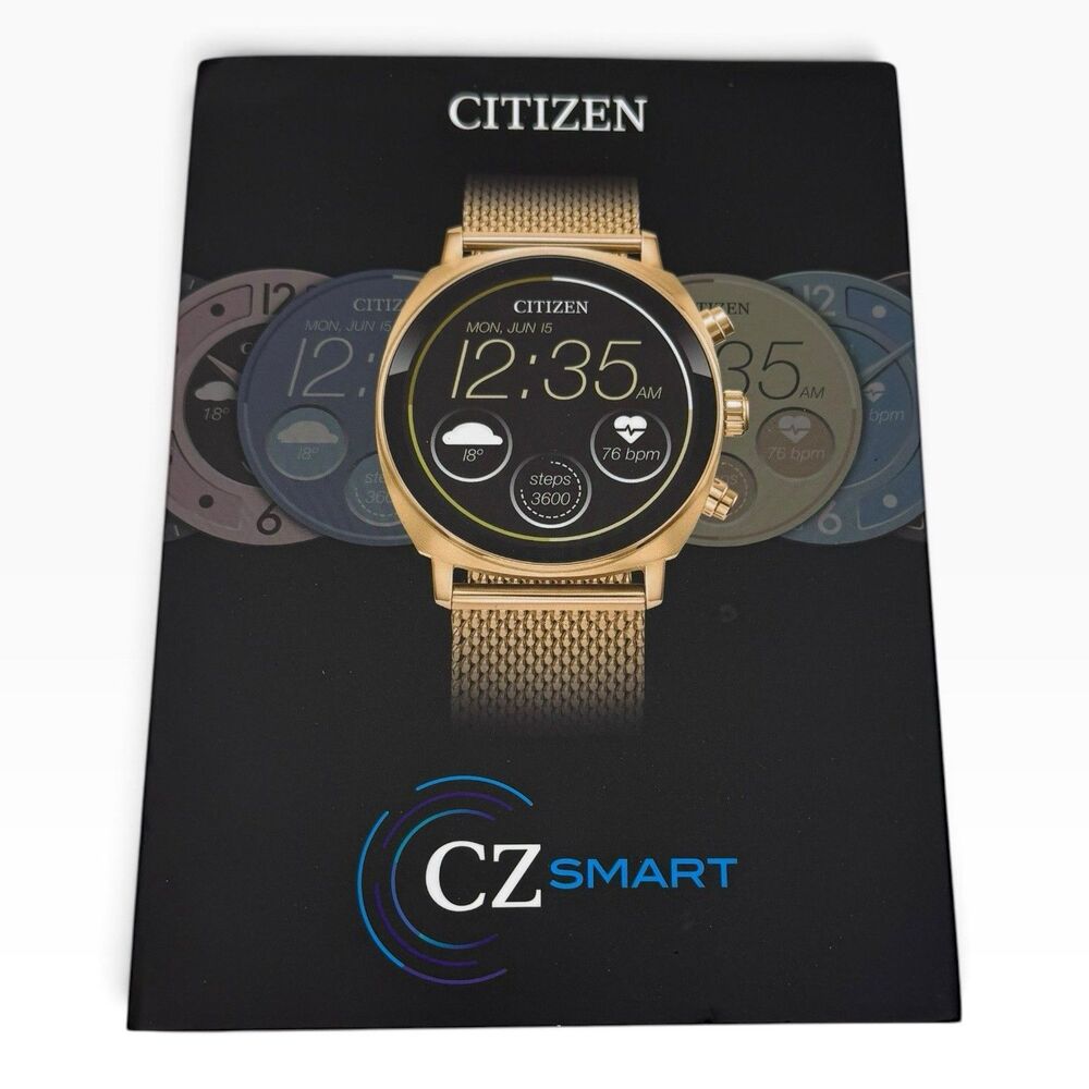 Citizen CZ Smart Touchscreen Rose Gold Stainless Steel Smart Watch MX1003-71X
